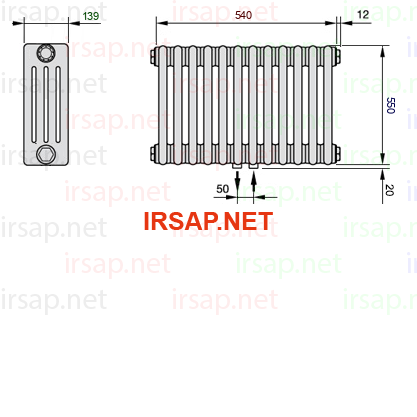 Радиатор IRSAP Tesi 40550/12 T50 CL 01